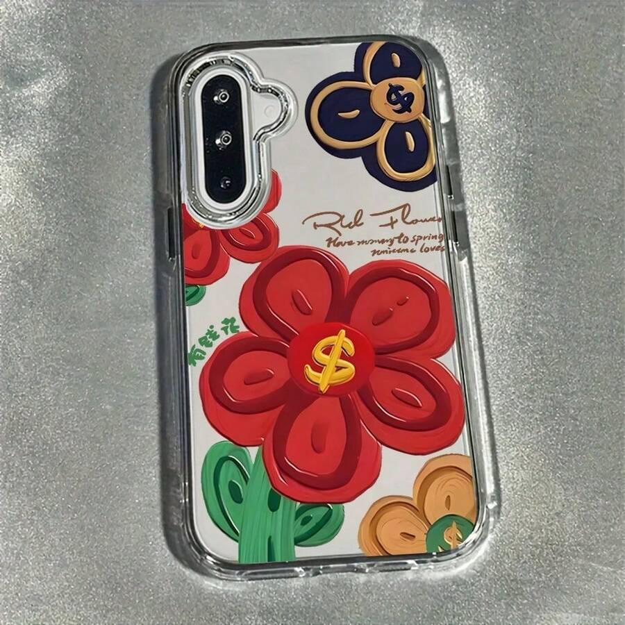 Una funda transparente con diseño de flores de riqueza marcas de electroplado, compatible con modelos de 17, 17 Pro Max, 16 Pro Max, 15, 14 Plus, 13, 12, 11, X, XR, XS Max; así como con la serie Galaxy S20, S21, S22, S23, S24 , S25; la serie A02-A73 MFNOTE; las series VIVQV YO2-Y93; los modelos MOTO G04-G86, EDGE; las series OPPO A, RENO; los modelos Honor X6-X990;las series Redmi, , Pixel 7, 8, 9 10.Esta funda es resistente a impactos caídas,además duradera, por lo que es una opción ideal tanto para uso personal como para regalos de Navidad o otras fiestas,es adecuada para ambos sexos. - transparente - Ver 1