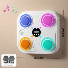 BENBO拳击靶，健身拳击及武术器材，蓝牙升级版，男女通用，含音乐拳击训练器。壁挂式设计，节省空间，适合家庭使用，是圣诞节、新年、感恩节及其他节日的理想礼物。