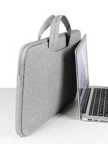 1pc Compatible With IPad Protective Sleeve, 10.8"/13" Laptop Sleeve With Pockets And Handle, Waterproof Multipurpose For Business, Travel, School, College - Pink - View 10