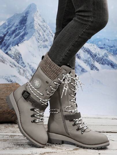 Women'S Winter Snow Boots - Thick Warm Mid-Calf Boots With Zipper Closure, Non-Slip Rubber Sole, Cushioned Insole - Cold Weather Shoes For Ice, Snow, Everyday - Easy-Clean Synthetic Cover - Ideal For Everyday & Formal Outfits, Winter Boots