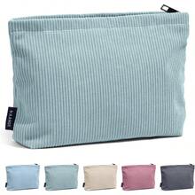 CYPNMAANGE Cosmetiquera para Maquillaje Bolsa de Cosméticos de Pana Estética para Mujer Bolsa para Maquillaje Pequeña Bolsa de Maquillaje para Viajar Neceser Mujer Portátil VERDEFashion - Verde - Ver 1