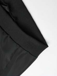 Plus Size Men's Lightweight Jacket - Casual Streetwear Style, Comfortable Loose Fit, Versatile Outerwear For All Seasons - Black - View 7