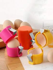1pc Egg Separator, Egg Beater, Egg Shell Remover, Portable Quick Egg Whisk, Kitchen Baking Tool - Multicolor - View 2