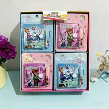 1pc New High-Quality 2-Pen Creative Pocket Portable Mini Notebook, Random Style, Suitable As New Year, Valentine's Day, Easter Gift - Multicolor - View 2