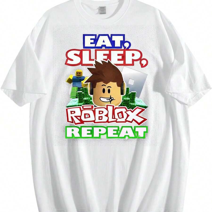 T-Shirt, Shirt, Vintage And Worn-Out Men's T-Shirt, Displaying Nostalgic Iconic Game Art Pieces - 白色 - 查看 1
