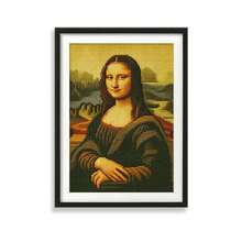 Cross Stitch DIY Kit - Mona Lisa Classic Painting, 11CT Middle Grid 3-Strand Floss, 36*48cm, Girl With Pearl Earring 14CT, Beginner Friendly Home Decor, Includes Needles And Instructions - Multicolor - View 14
