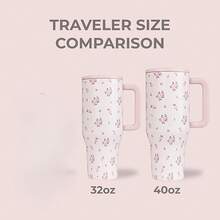 HydrojugTraveler 32 Oz/40 Oz Water Bottle With Handle & Flip Straw - Fits In Cup Holder, Leak Resistant Tumbler-Reusable Insulated Stainless Steel & Rubber Base - Gifts For Women & Men - 彩色 - 查看 6