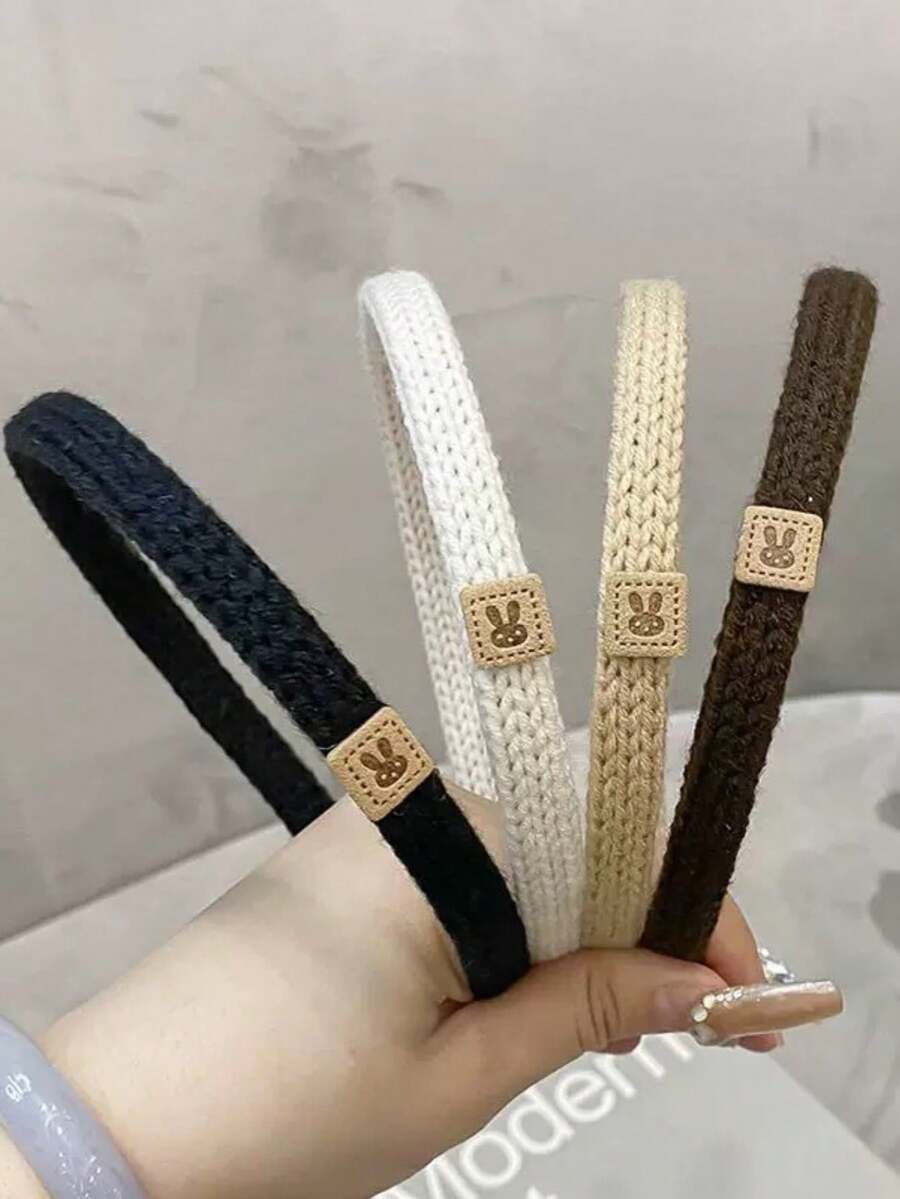 女士针织发带，防滑，时尚百搭，适合各种女士发型，宽1.7英寸，可爱少女发带，秋季发带，发饰，无论是休闲日还是学校、工作、派对、婚礼、约会、生日、节日等特殊场合，这款发带都是您的理想之选。 - 彩色 - 查看 1
