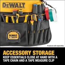 DEWALT - Organizador de herramientas 37 bolsillos y bucles para almacenamiento de herramientas incluye un bolsillo resistente DWST560109 - Sincolor - Ver 3