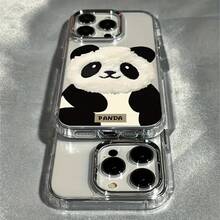Funda para teléfono adecuada para iPhone 17 aire/16e/15/14/13/12/11, Profesional Promax Más Compatible con Samsung A02/A02S/A03/A03CORE/A03S/A04/A04S/A05/A05S/A06/A07/A11/A12/A14/A16/A20/A20S/A21S/A22/A23/A24/A25/A32/A33/A34/A35/A36/A56/A50/A30S/A50S/A51/A52/A52S/A53/A54/A55/A70/A71/A72/A73/A15/F15/M15/M34/M36/F36/NOTE10/NOTE10PLUS/NOTE10PRO/NOTE20ULTRA/S20/S20FE S20PLUS/S20ULTRA/S21/S21FE/S21PLUS/S21ULTRA/S22/S22PLUS/S22ULTRA/S23/S23FE/S23PLUS/S23ULTRA/S24/S24FE/S24PLUS/S24ULTRA/S25EDGE/S25FE/S25ULTRA, funda de teléfono transparente con marco de lente electrochapado, funda suave de TPU, adecuada para hombres y mujeres, a prueba de golpes - transparente - Ver 6
