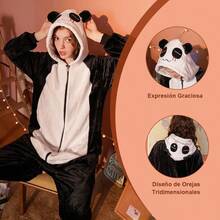 Pijamas completas calientitas  unisex mujer y hombre pijama en parejas disfraz anime cosplay costumes stichtch, pijamas de franela  para dama ropa de cartoon anime invierno mamelucos mameluco de dinosaurio   mono de gato y Panda, monos de animales, disfraces de Halloween y Chiristmas  ropa para el hogar regalo dormir , recuerdo adulto mameluco de chimuelo pijama caballero - Verde Oscuro - Ver 3