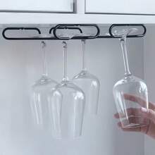 1个壁挂式酒杯架，适用于橱柜、厨房、酒吧和餐厅，厨房收纳整理，厨房配件