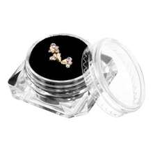 Jewelry - Juego de brocas para dientes en forma de corazón con diamantes de imitación para niñas y s color plateado - como en la foto - Ver 5