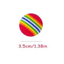 10/20pcs Cat Self-Playing Colorful Balls, Suitable For Cats To Exercise, Relieve Boredom, Grind Teeth And Clean Teeth, Made Of Durable And Materials, Interactive For Owners And Pets - Multicolor - View 2