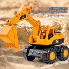 Extra Large Inertial Construction Vehicle Toy, Thick & Durable For Children, Beach Excavator, Bulldozer, Dump Truck - Multicolor - View 5
