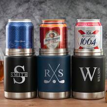 個性化金屬啤酒罐保冷杯，刻字字母啤酒罐套，客製化伴郎禮物，單身派對與婚禮男士伴手禮，最佳伴郎禮物，獨特個性化刻字啤酒罐保冷杯，適合啤酒愛好者 - 保冷杯 - 查看 2