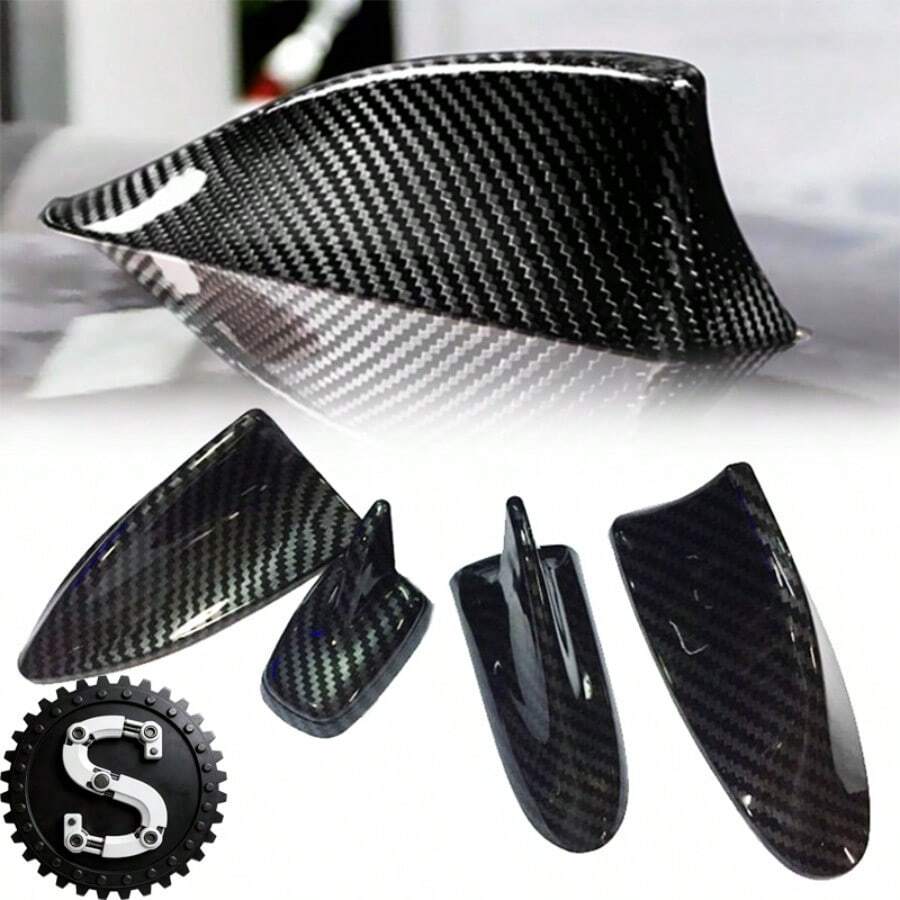 碳纤维汽车天线装饰，多种款式可选，通用鲨鱼鳍天线，车顶扰流板天线装饰