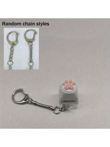 Stylish Cat Paw Keychain Party Favor Set - Multicolor - View 12