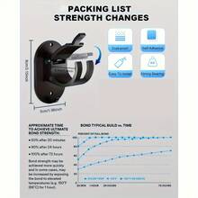 2/4 piezas Soportes para barras de cortina sin taladro, soportes para barras de cortina autoadhesivos mejorados, ganchos decorativos para el hogar, ganchos ajustables universales para barras de cortina sin clavos, adecuados para baño, dormitorio, sala de estar, cocina, instalación sin taladro, soportes minimalistas, diseño contemporáneo, montaje adhesivo, soportes ligeros, barras montadas en la pared, regalo de decoración del Día de San Valentín - Negro - Ver 6