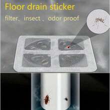 10/50pcs Kitchen Drain Cover Sticker, Anti-Clogging Bathroom Shower Drain Hair Catcher Disposable Drain Filter Net - Multicolor - View 2