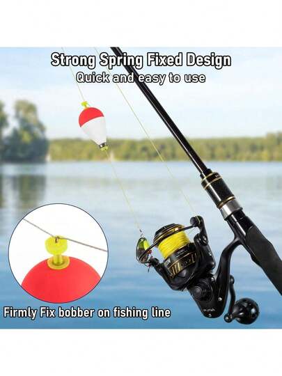 1pc Weighted Fishing Float, 1pc Weighted EVA Foam Fishing Float, Quick Clip Spring Float, Push Button Design, Mixed Colors, Suitable For Bass, Catfish, Trout, Freshwater And Saltwater Fishing, Use Our EVA Rod Fishing Bobbers To Catch More Fish - Drift With Our Fishing Floats