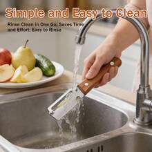 Stainless Steel Multipurpose Kitchen Vegetable Peeler, Cutter Perfect For Vegetables And Fruits, With Bottle Opener, Ergonomic Handle - Silver - View 7