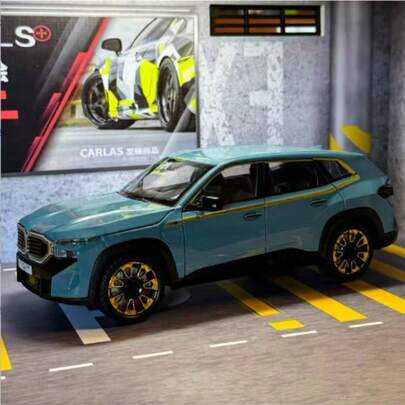 1 st. Zinklegering XM terrängfordonsleksaksmodell, realistisk terrängfordonsmodell med detaljerade öppningsbara dörrar/huv, fällbara speglar, realistiska ljud, däck och lagerupphängning, perfekt samlarpresent för ungdomar, juldekoration