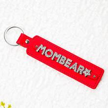 Custom Rhinestone Name Keychain, Personalized Leather Car Accessory, Letter Keychain, Backpack Charm - Multicolor - View 28