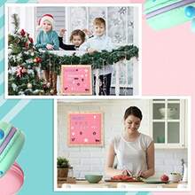 Juego de 1035 Letras para Tablero con Estuche Organizador Caracteres Precortados de Plástico Multicolor 3 4 Pulgadas Letras Cursivas para Tablero de Fieltro Mensajes Números Símbolos - como en la foto - Ver 8