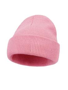 1pc Infant Knitted Warm Hat, Unisex Baby Solid Color Knit Beanie, Winter Toddler Cap - Multicolor - View 10