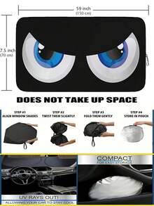 210T Foldable Car Windshield Sun Shade, Keeps Vehicle Cool