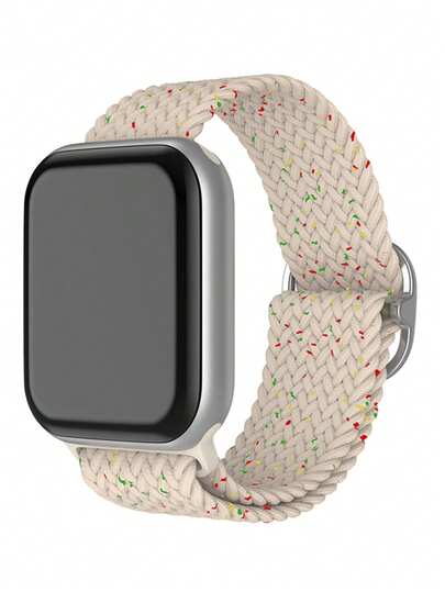 1pc Woven Elastic Solo Loop Compatible With 38mm 40mm 41mm 42mm 44mm 45mm 46mm 49mm, Starry Nylon Stretch Band Compatible With Apple Watch Ultra 2 Series 10 9 8 7 6 SE 5 4 3 2 1, Great Gift For Students Back To School