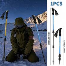 Namkabaw Trekking Poles - Adjustable Hiking Sticks With Quick Flip Lock, Lightweight Foldable, Durable 6061 Aluminum, Natural Anti-Sweat EVA Grip, All-Terrain Shock Absorption - Multicolor - View 3