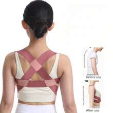 1 قطعة مصحح وضعية رياضي متعدد الوظائف - خفيف الوزن وقابل للتنفس، مناسب للجنسين، دعم الظهر غير مرئي، مضاد للانحناء، دعم الكتف قابل للتعديل - مناسب للارتداء اليومي، تثبيت الترقوة - يعزز الوضعية الصحية، يمنع الانحناء، تشكيل الخصر، رفع البطن، حزام رياضي. [تصميم ضيق، يوصى بارتدائه فوق الملابس لتجنب تهيج الجلد] - الأسود - مشاهدة 2