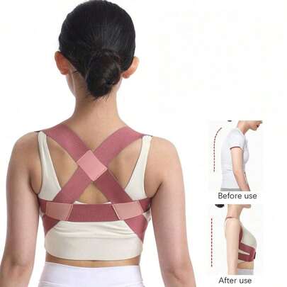 Đai chỉnh tư thế thể thao đa năng 1 chiếc - Nhẹ và thoáng khí, dùng được cho cả nam và nữ, hỗ trợ lưng vô hình, chống gù lưng, hỗ trợ vai có thể điều chỉnh - Thích hợp để mặc hàng ngày, ổn định xương đòn - Thúc đẩy tư thế khỏe mạnh, ngăn ngừa gù lưng, định hình eo, nâng bụng, đai thể thao. [Thiết kế ôm sát, nên mặc bên ngoài quần áo để tránh kích ứng da]