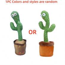 1个会跳舞的仙人掌玩具，会说话的仙人掌会重复你说的话，会跳舞模仿，带LED灯，可录制15秒英文歌曲 - 惊喜礼物、生日礼物、圣诞礼物、万圣节礼物、完美礼物、新年礼物、礼物、玩具 - 彩色 - 查看 18