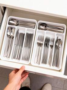 1 khay đựng dao nĩa bạc, giá đựng thìa muỗng nhà bếp, khay đựng dụng cụ ăn uống bằng bạc, giá đựng đồ nhà bếp, hộp đựng dao nĩa trong ngăn kéo, giá đựng dao nĩa đũa trong tủ, khay chia ngăn kéo đựng dao nĩa thìa. - Nhiều màu - Xem 6