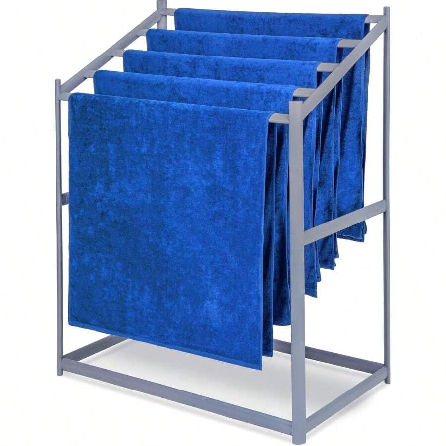 Coast Modern Pool Towel Rack Choose Your Color - Outdoor Indoor 5 Beach Towel PVC Drying Rack - 灰色的 - 查看 1