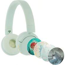 BuddyPhones POP Fun - Auriculares Bluetooth limitadores de volumen para s modo de escucha SafeAudio 85/94 dB 24 horas de duración de la batería auriculares plegables inalámbricos en la oreja - Niños de todas las edades + Verde - Ver 6