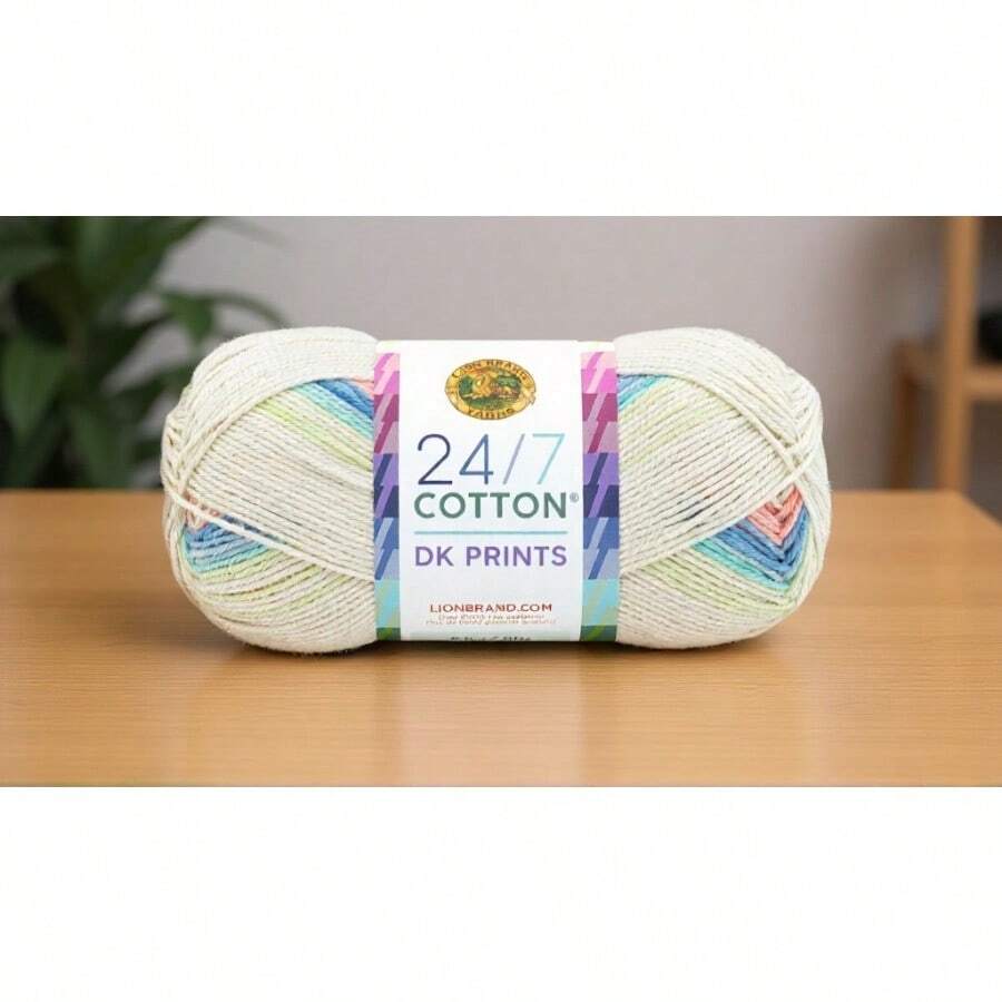 Lion Brand Yarn 24 7 hilo de algodón Dk Cool Breeze - Brisafresca - Ver 1