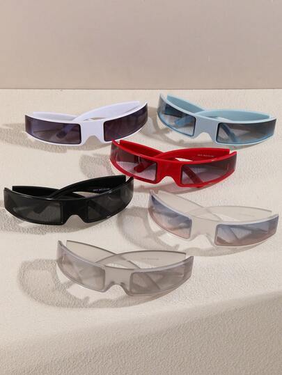 1pc Vintage Casual Fashion Fashion Glasses For Women, All Season