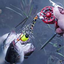 迷你冰钓竿、冰钓竿、钓竿、冬季桥钓、冰钓、筏钓竿、软式筏钓、金属纺车轮、筏钓轮、冰钓轮、筏钓轮、飞钓轮、超轻型渔轮 - 彩色 - 查看 10