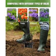 Joyhalo - Herramienta para macetas mango largo base dentada de 30 pulgadas herramienta de césped 5 en 1 cortador de césped herramienta para enchufar zacate deshierbe trasplante excavador de - Verde - Ver 5