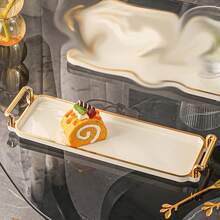 1pc Plastic Cosmetic Display Tray, Casual Home Organizer - Lipstick & Eyeshadow Palette Holder, Bathroom Storage Tray, Perfume Organizer,Makeup Bag,Travel Essential - White - View 11