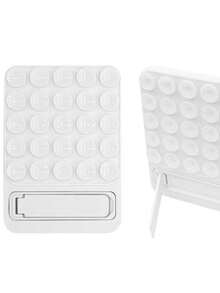 Silicone Suction Cup Holder For Cell Phones - White - View 1
