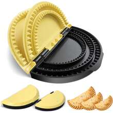 3-In-1 Tortilla Crimper & Press, Quesadilla Maker, Tortilla Sealer, Empanada Press, Create Sealed Quesadillas, Burritos, Dumplings(6/8/10 Inch), Black-Yellow - 3合1 - 查看 2