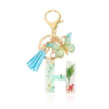 1pc Handmade Crystal Resin Butterfly & Letter Keychain, Tassel Keyring, Small Gift For Wedding, Birthday, Baby Shower, Travel Souvenir, Graduation, Housewarming, Party (5 Styles Available) - Multicolor - View 27