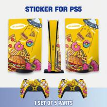 1 Set Of 3pcs Creative Skin Stickers For Disc Edition, Scratch-Resistant, Non-Slip, Durable, Personalized Printed Design - Multicolor - View 11