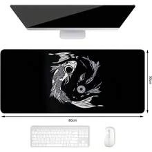 CYPNMOYAC Mouse Pad para XXL 300 * 800 mm Alfombrilla Ratón Impermeable y Antideslizante Suave y Cómoda Accesorio de Escritorio Mousepad para Oficina Computadoras Laptops (Pez Tai Chi)Fashion - PezTaiChi - Ver 4