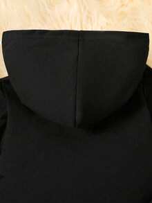 两件套少女休闲字母印花连帽卫衣和运动裤套装，轻薄透气面料，“纽约”图案印花，适合春秋季户外日常穿着。